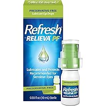 Refresh Relieva PF Preservative-Free Artificial Tears Lubricant Eye Drops, 0.33 fl oz (10 mL), 1 Count