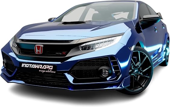 Avery SF100-256-S BLUE CONFORM CHROME 3in x 5in SAMPLE SIZE Car Wrap Vinyl Accent Film Mirror Finish