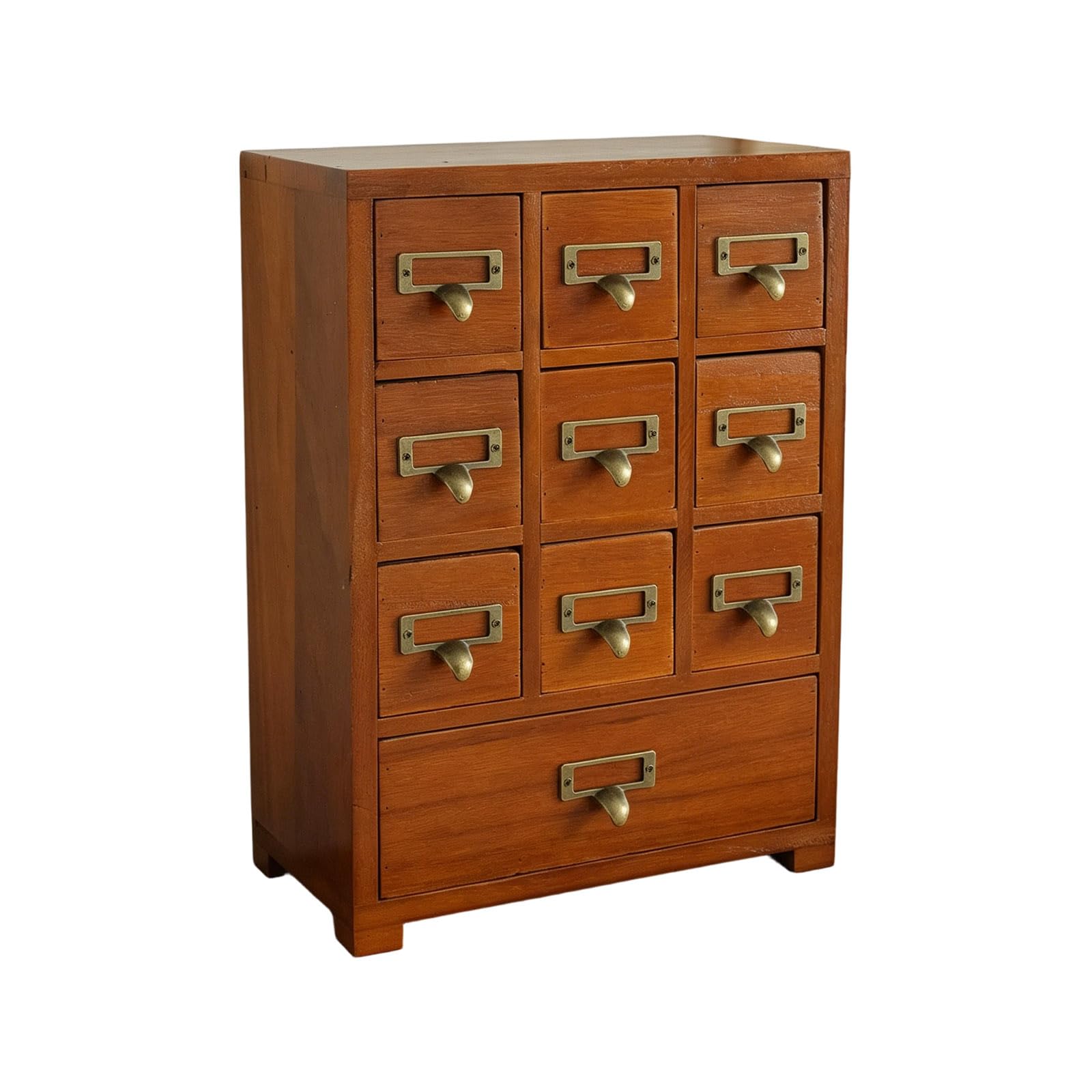 TQUXNGA Space Saving 9 Drawer Organizers for Stationery Cosmetics Wooden Desktop Storage Unit for Efficient Organization Small Item Planner