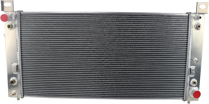 CoolingCare All Aluminum Double Oilcooler 3 Row Radiator for 1999-2011 Chevy Silverado, GMC Sierra 1500 2500 Series V8 Engine 19" x 40" OVERALL