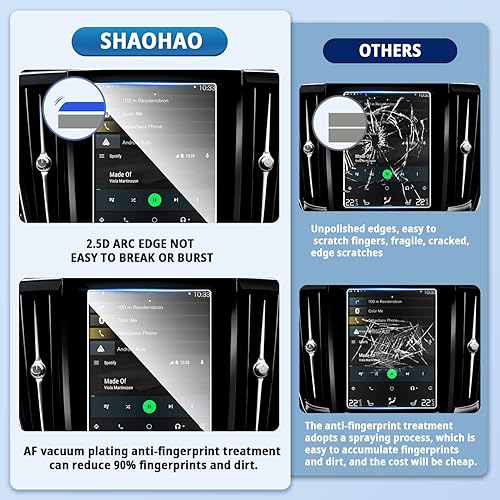 Miniatura 4 de SHAOHAO Protector de pantalla para Volvo XC90 2022 2023 2024, protector de pantalla de coche para Volvo V90 XC90 2017 2018 2019 2020 2021 2022 2023
