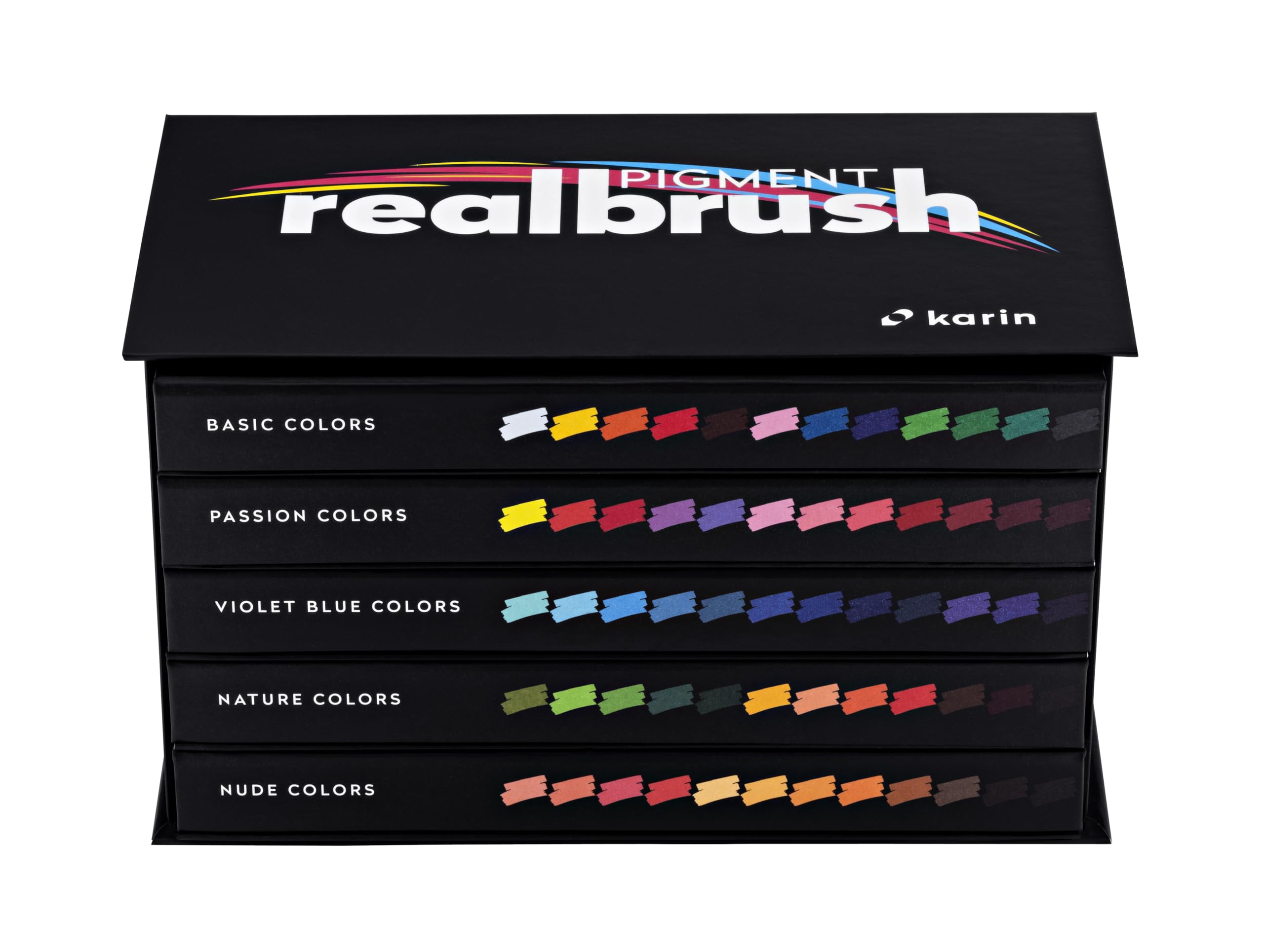 KARIN Realbrush PIGMENT PROFESSIONAL zestaw 60 szt.