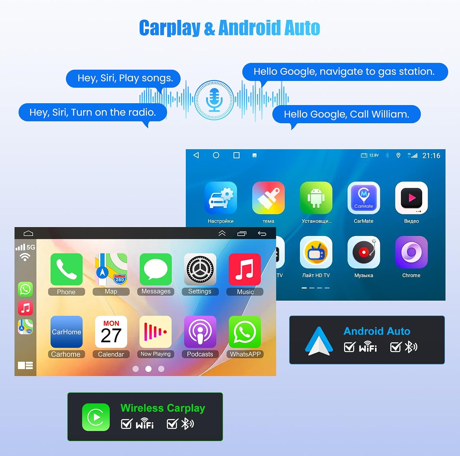8 Core Android 15 Car Radio for Subaru Forester WRX Impreza 2013 2014 2015, 9'' Stereo with Carplay&Android Auto|5G WiFi|1080P Camera|GPS|FM Radio|SWC|Bluetooth5.2|Split Screen|4+64G