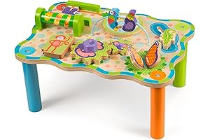 Melissa & Doug First Play Children's Jungle Wooden Activity Table