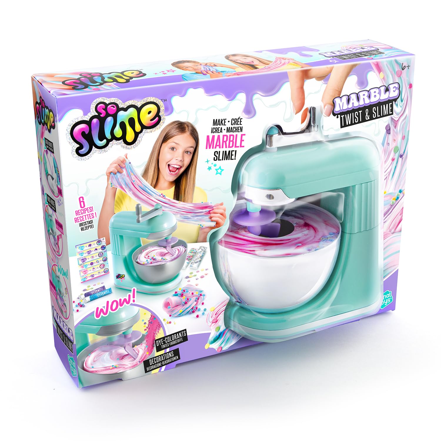 CANAL TOYS - So Slime SSC 229: DIY Marble Slime with Beads for Decorations, Make Your Own Scented Slime, 1 Set, Multicoloured
