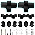 SKYSEN Pergola Bracket Kit, Wood Gazebo Brackets Kit, 3-Way and 4-Way Right Angle Corner Bracket for 4