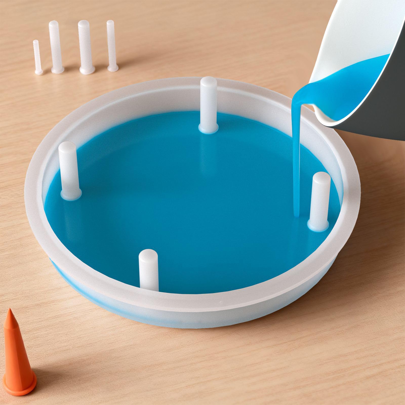 10 Stück Flexible Harz Anhänger Clips Mit Wasserdichtem Design Bohrlose Schlüsselbund Lochstifte Für Taschenanhänger Dekorationen Glänzende Tropfharz Schlüsselanhänger