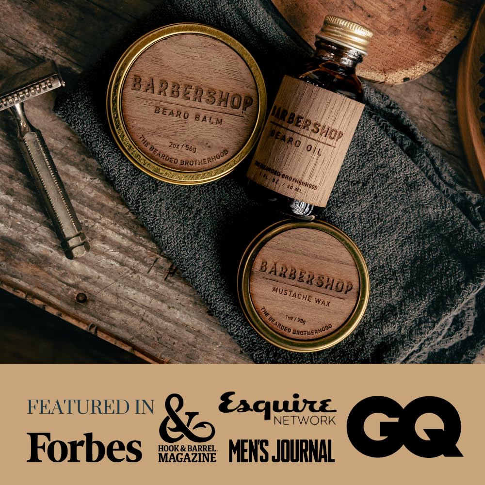 Barbershop Beard Oil- TBB – Daily Beard Conditioner & Softener – Classic Men’s Grooming Oil with Warm Barbershop Scent, 1 oz