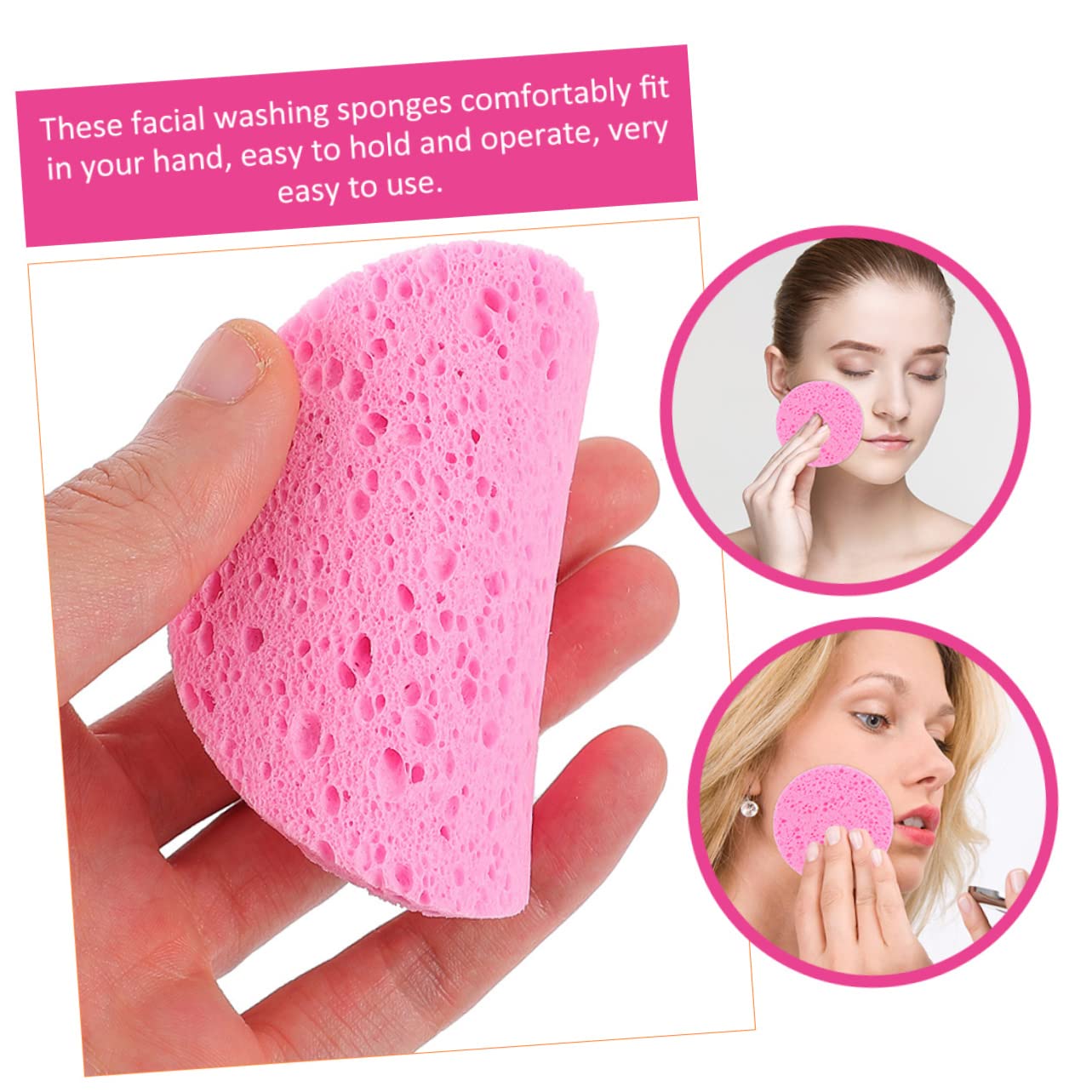 Beavorty 4 Set Di Comode Spugne Per Il Viso Struccanti Lavabili Riutilizzabili Per La Pulizia Del Viso Esfolianti Scrubber Per Il Viso Materiale Facile Da Lavare 20 Pezzi * 4