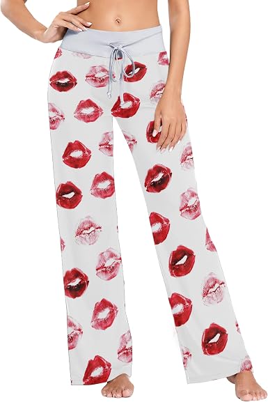 Fisyme Valentine Pajama Pants for Women 