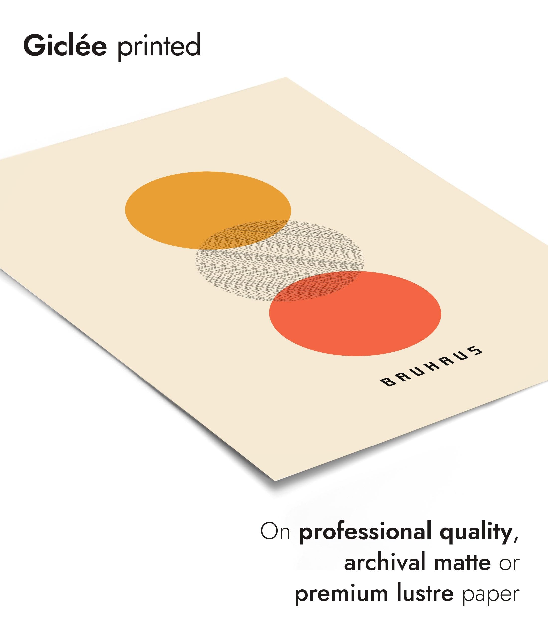 Sunset Poster, Bauhaus Print, Framed Abstract Art, Mid-Century Wall Art, Modern Home Decor, Gift Idea, Archival Matte - Image 3