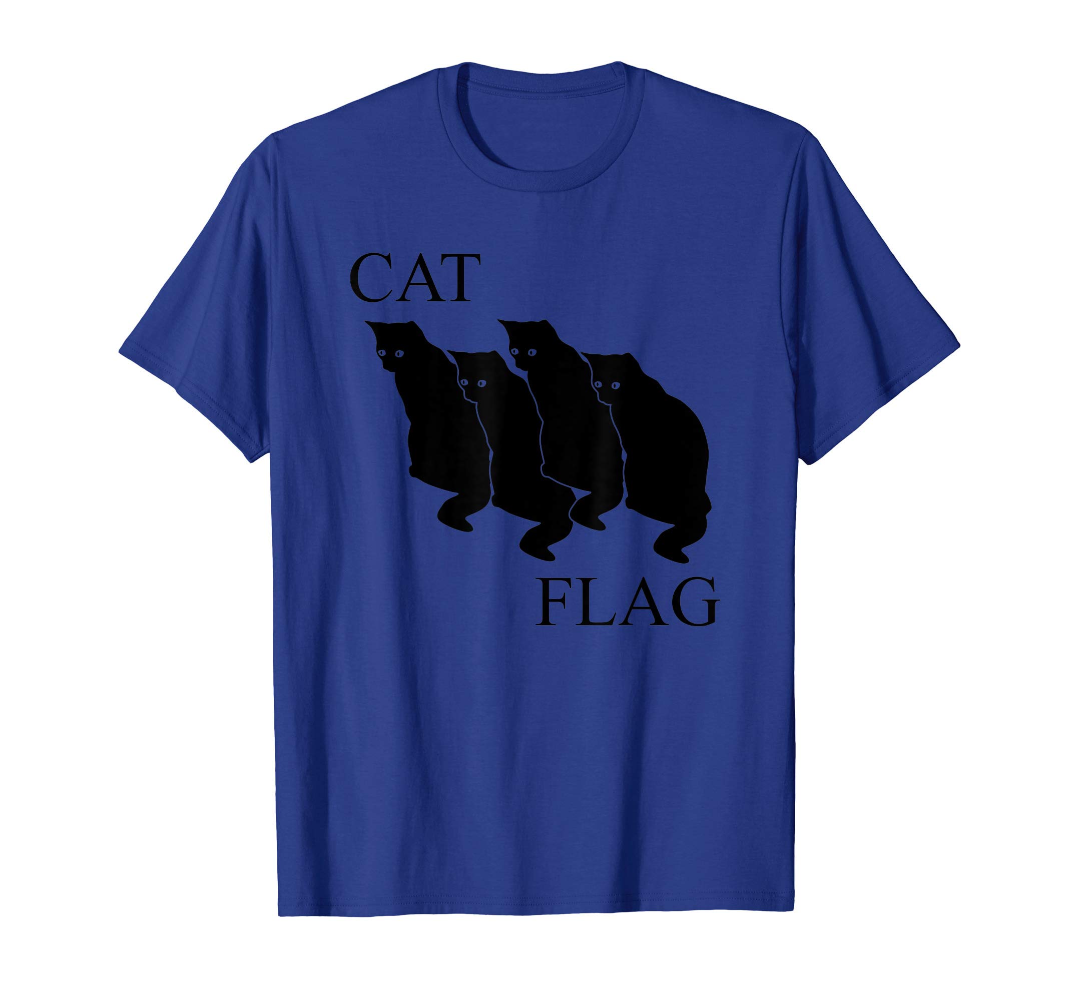 Cat Flag T-ShirtCat Flag Funny Black Flag T-Shirt - Black Cat Graphic Shirt Men Women Girls Kids T-ShirtOEKO-TEX STANDARD 100