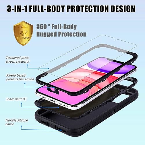 Miniatura 2 de OTTARTAKS Funda compatible con Samsung Galaxy A14 5G con protector de pantalla resistente a prueba de golpes bonita funda protectora floral para