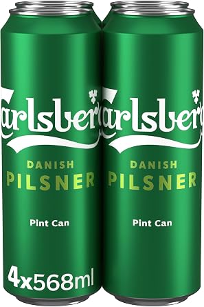 Carlsberg Pilsner 4 x 568ml Pack of 5