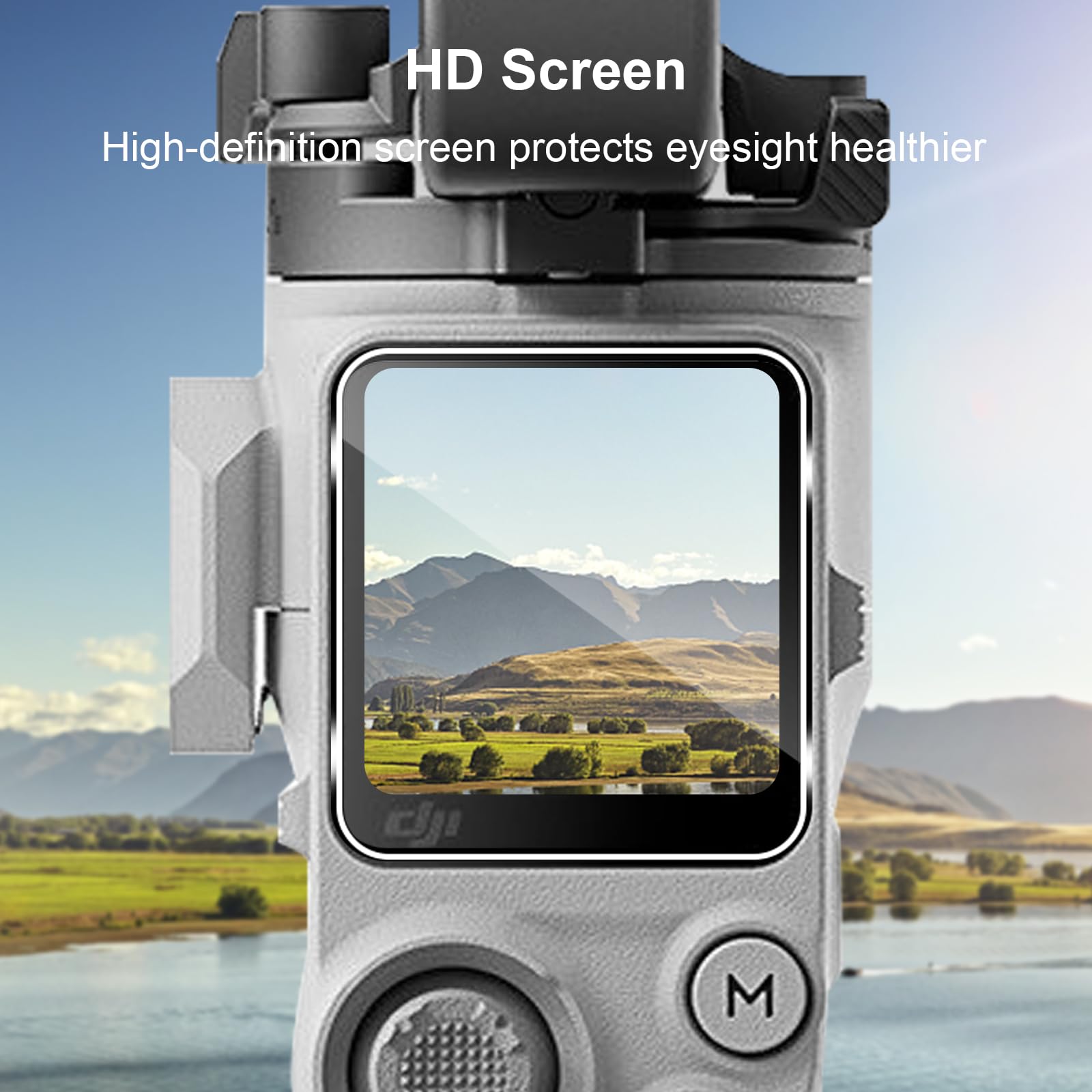 Holilo Para DJI RS 4 Mini Accesorios【3 Piezas】 Protector de Pantalla Cristal Templado, 9H Dureza HD Vidrio Templado Anti-Arañazos Sin Burbujas Glass Screen Protector