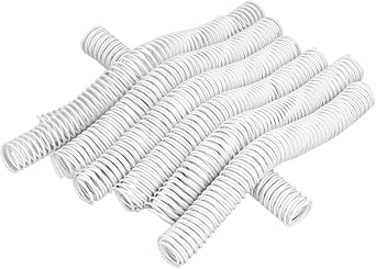 Plastic Spiral Coil, 35pcs 215pcs Capacity Binding Wire Comb High Efficiency 1 Diameter White