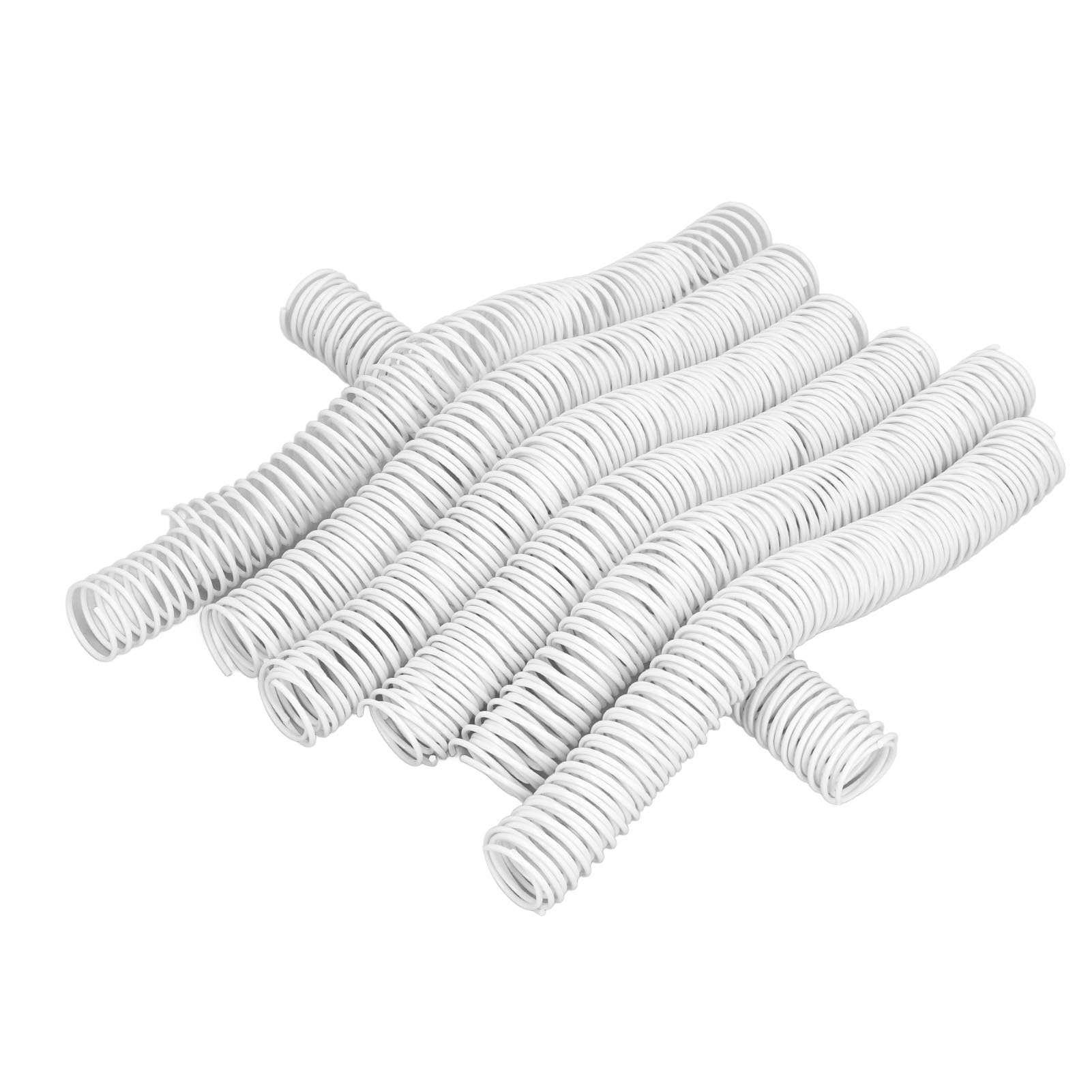 Confezione da 35 bobine di rilegatura carta A4, diametro 25,4 mm, 48 anelli, dorsi in filo di plastica a spirale con passo 4:1, capacità 215 fogli, bianco (Bianca)