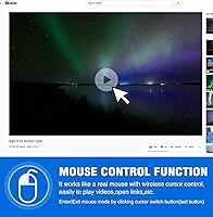 Vista 5 de DINOSTRIKE Presentador inalámbrico remoto con control de mouse de aire, USB recargable A y C Presentación Clicker Puntero PPT RF 2.4GhZ PowerPoint