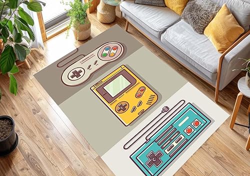 Miniatura 4 de Retro Gaming Rug, Gamer Decor, Video Game Style, Console Design, Gaming Room, Nostalgic Vibes, Retro Console, Playroom, Game Boy Inspired