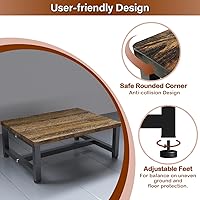 Vista 3 de Taburete de Paso de Madera para Niños Pequeños, Niños y Adultos, Taburetes de Paso Resistentes con Capacidad de Carga de 300 Libras, Taburete