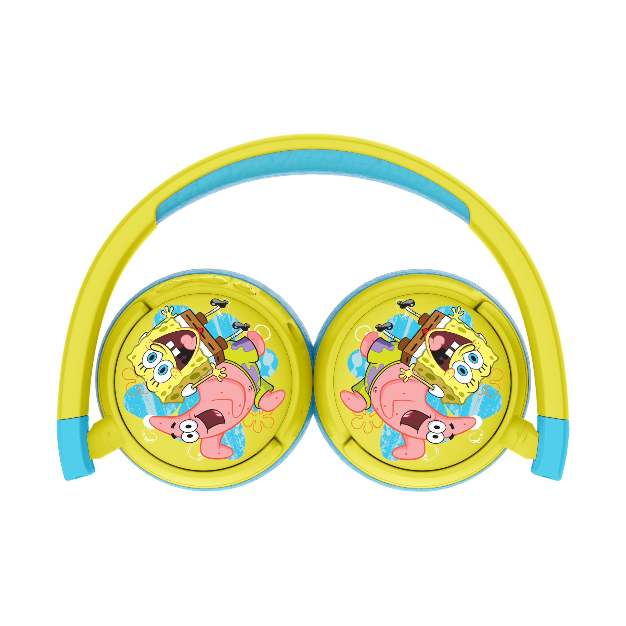 OTL Technologies Cuffie per bambini senza cavo Spongebob con controllo genitori del volume e cavo per la condivisione audio