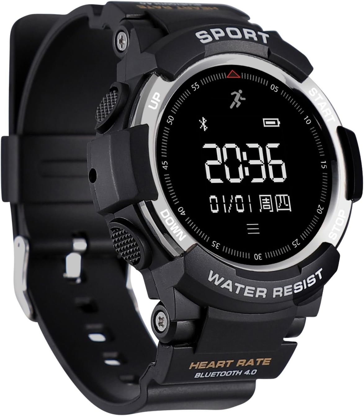 Loluka Fitness Tracker Heart Rate Monitor Sleep Monitor Waterproof Military Pedometer Sports Digital Smart Watches for Men