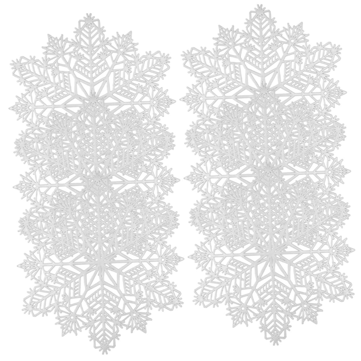 Napperons flocons de Noël de Cabilock pour protéger votre table des plats chauds du réveillon
