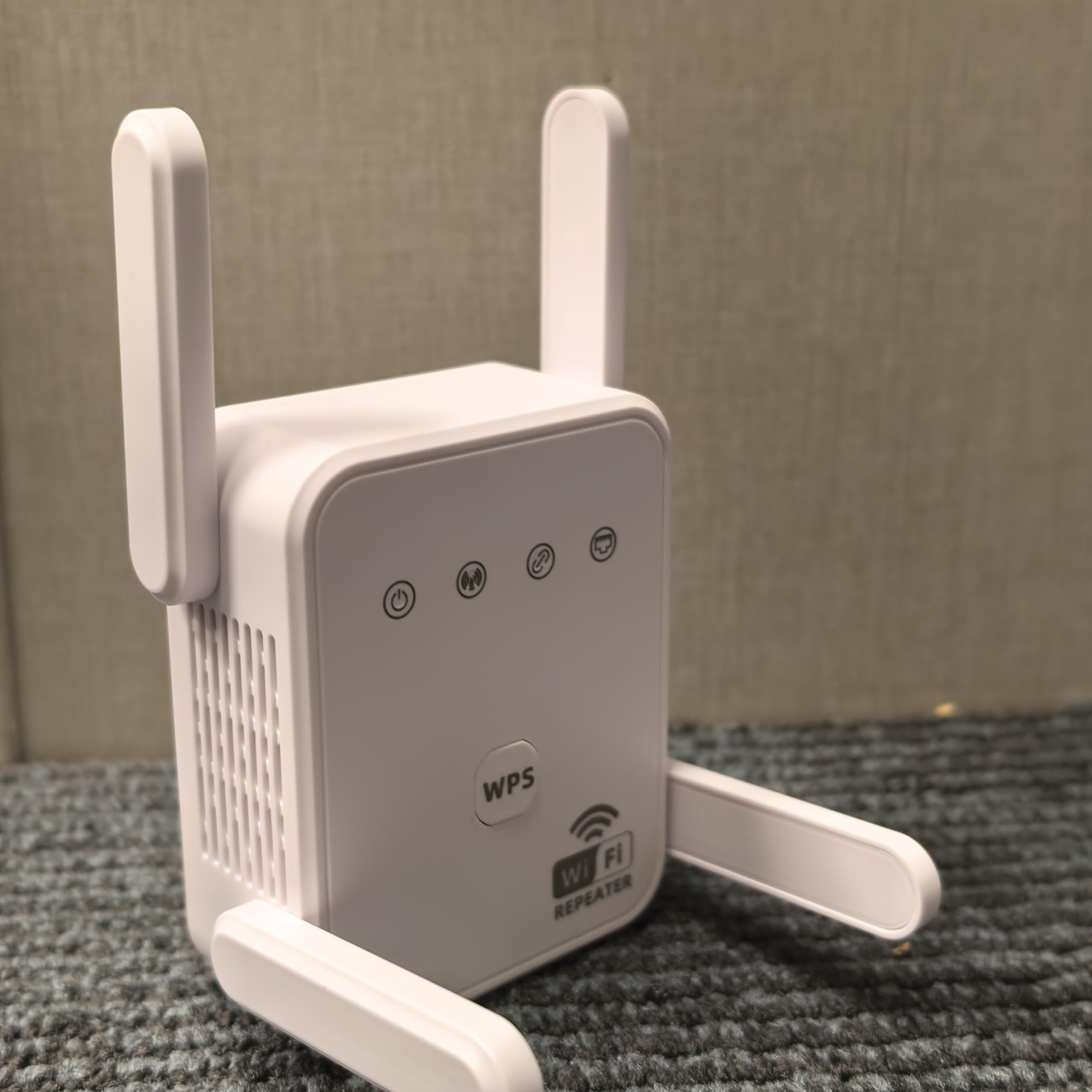 Photo 1 of 1200Mbps Dual Band WiFi Extender Signal Booster Covers Up to 3600 Sq.ft Dual Band 5GHz/2.4GHz, Supports 80 Devices, Equipped with an Ethernet Port for AP Mode and 4 Antennas