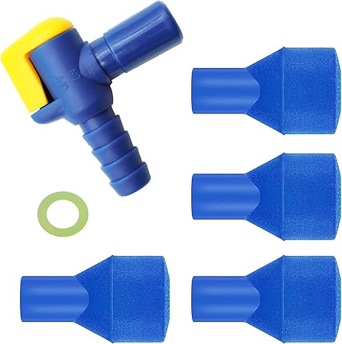 Boquilla de repuesto para válvula de mordida apta para mochila de hidratación y la mayoría de las marcas (paquete de 4), con válvula de cierre y