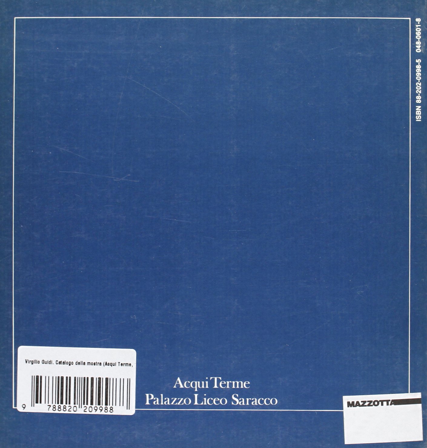Virgilio Guidi. Catalogo della mostra (Acqui Terme, 1991). Ediz. illustrata