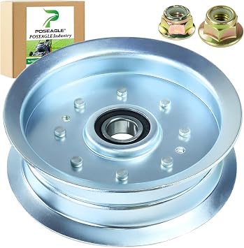 756-05034A GY20629 Idler Pulley for John Deere 42" 48" D140 Deck | Replaces AUC17621 GY22082 GY20110 756-05034 for John Deere 42" 48" L130 Z225 LA145 D130 L120 LA115 D170 D110 L110 LA105 E140