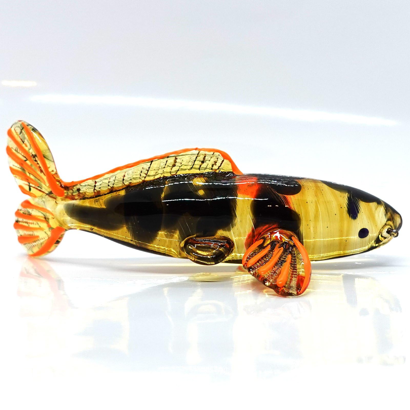 Amazon.co.jp: sansukjai 珍しいサンケ日本のコイ鯉魚の置物動物手描き