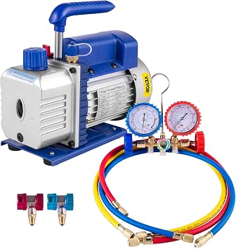 VEVOR Pompe à Vide 3 CFM 1/4 HP 85 L/Min HVAC