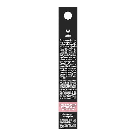 e.l.f. Liquid Metallic Eyeshadow, Gel Formula, High-Impact Multi-Dimensional Finish, One-Swipe Coverage, Little Dipper, 0.1 Fl Oz (3mL)