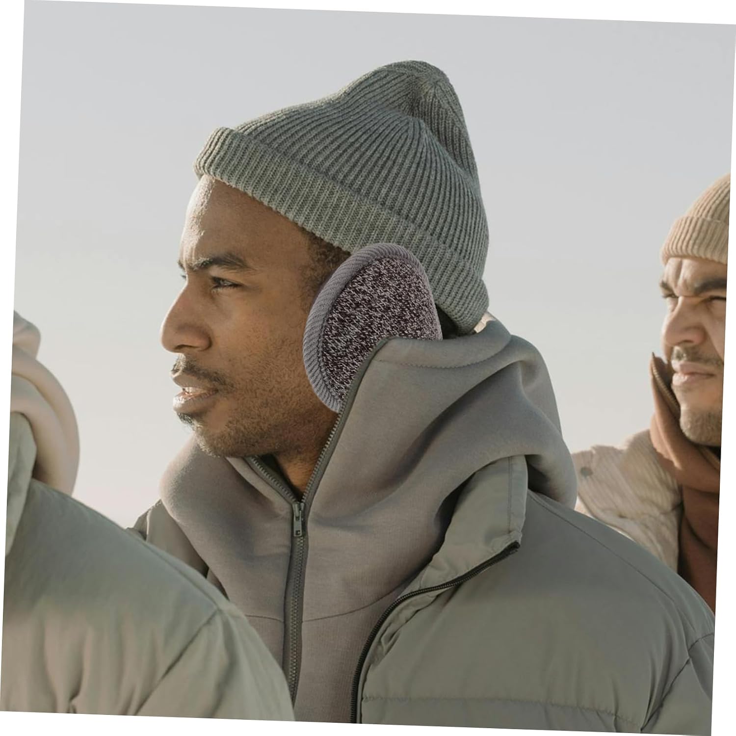 CALLARON Ear Muffs for Cold Weather Plush Ear Warmers for Men Women Foldable Design for Outdoor Sports Stylish Comfortable Earmuffs for Running and Cycling Activities