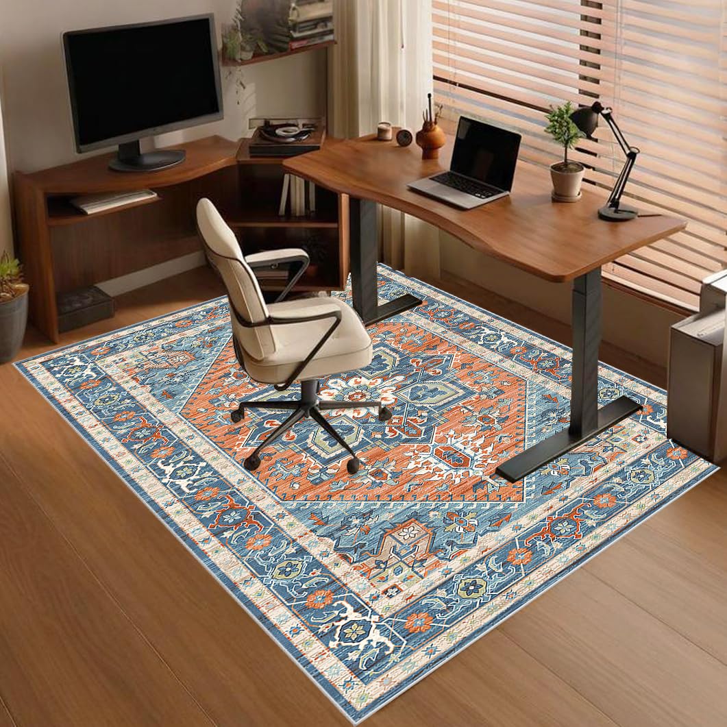 Heavy Duty Office Gaming Chair Mat for Carpet, Floor Protector for Rolling Chair, Non-slip Carpet Chair Mats, Desk Chair Mat, Computer Gaming Chair Mat for Hardwood Floors Tile Laminat 200 x 210 cm