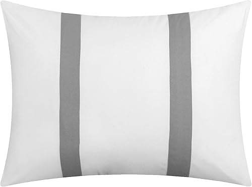 Miniatura 5 de Chic Home  Juego de cama con cobertor de 16 unidades Ashville floral con volados plisados cama en una bolsa color gris Plateado King