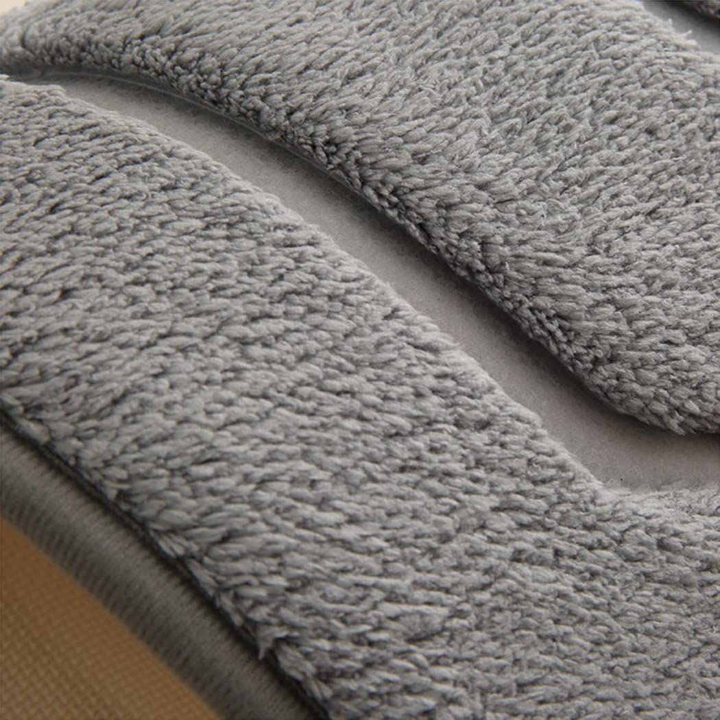 ZLZNX Tappetini da Bagno Tappetino Bagno per Casa Tappeto Bagno Pile Corallo Assorbimento d'Acqua Tappeto Antiscivolo Assorbente in Memory Foam Tappetino Toilette,4,45 * 70CM