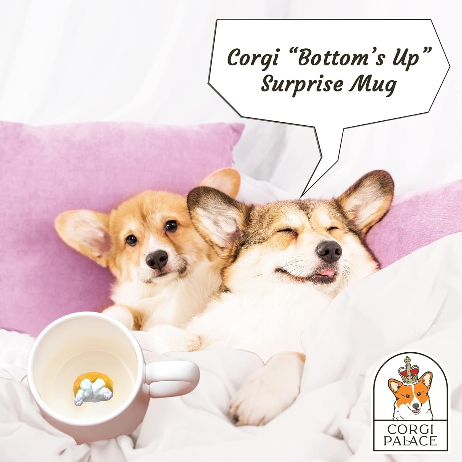 Bottom’s Up Surprise Mug, Funny Coffee Momo Butt Mug, Best Corgi Gifts for Corgi Lovers, Funny Gifts - Image 7