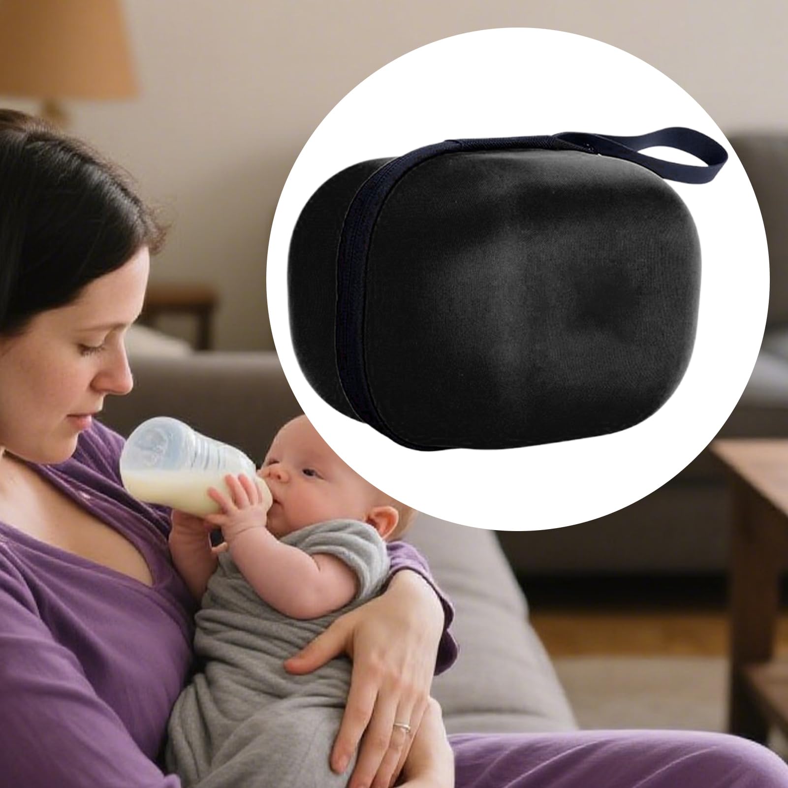 Milchpumpen-Tasche, Pump-Aufbewahrungstasche, mittlere Größe, tragbare Pumptasche, Polyester-Material, stabil, Stillzubehör, Multifunktions-Funktion, Aufbewahrungs-Organizer für Arbeit, Tagespflege