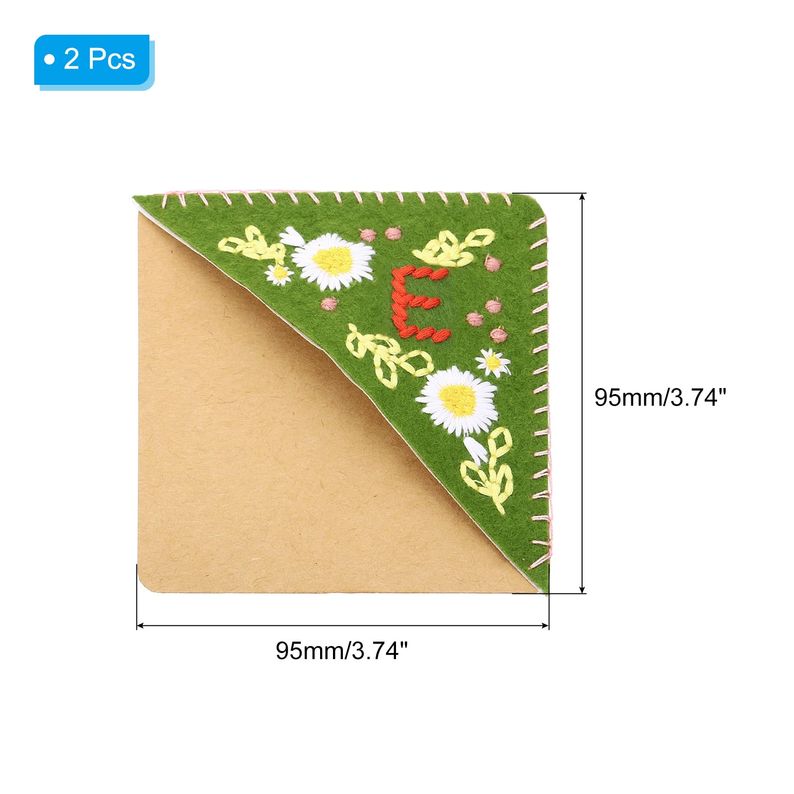 PATIKIL 2pcs Corner Bookmark - Image 2