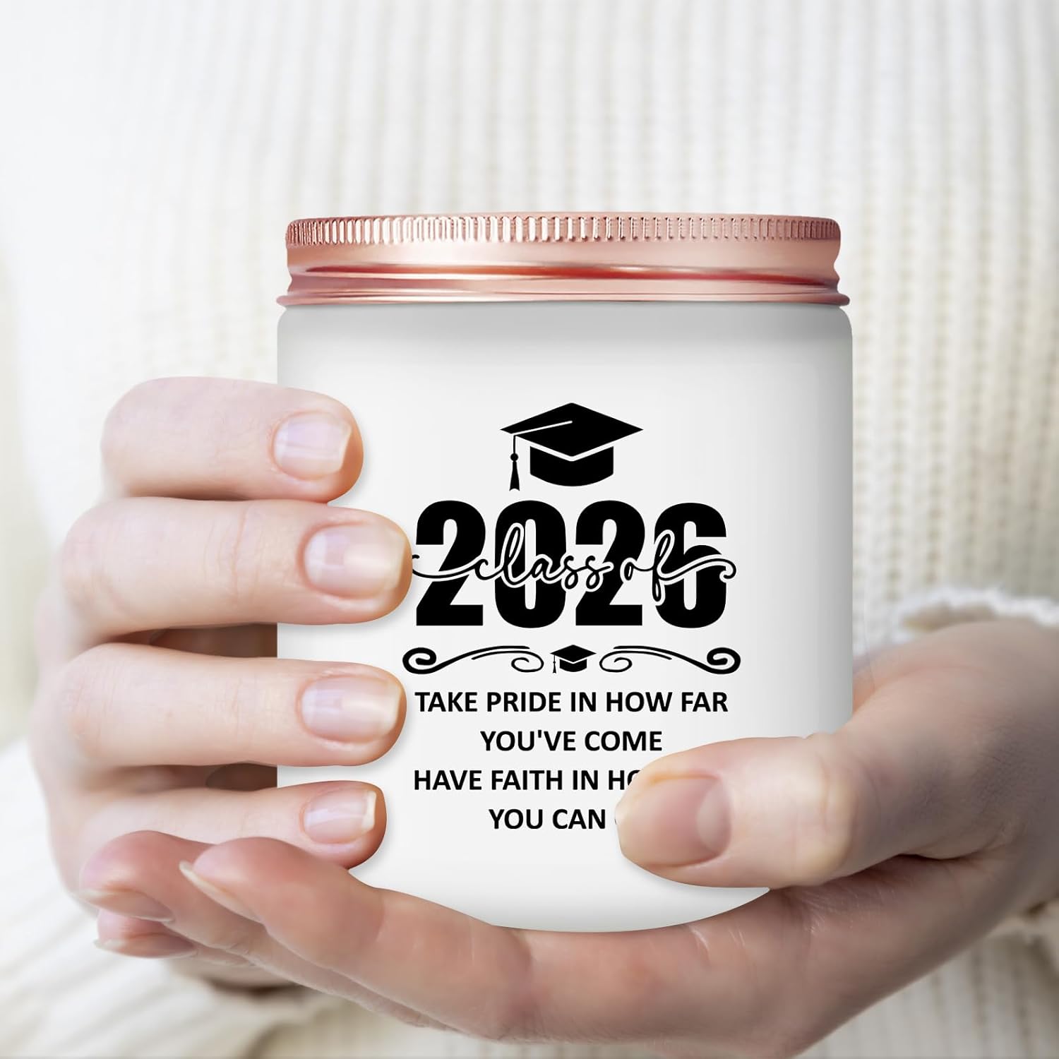 Graduation Gifts for Her, Women - Class of 2026 College, University, High School, Masters Degree, Phd, Nurse Graduation Candle Gifts - Cool Personalized Female Graduated Gift - Image 6