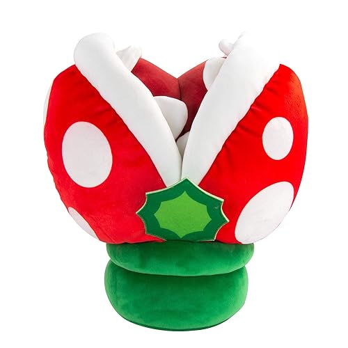 Club Mocchi- Mocchi- Nintendo Super Mario Plush - Piranha Plant Plushie - Collectible Squishy Plushies - 15 Inch, Red - Piranha Plant