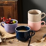 Café de porcelaine extra grande 23 Mug Oz, tasse de petit-déjeuner et bol de soupe, micro-ondes et lave-vaisselle Coffre-fort, Mug large Jumbo avec poignée