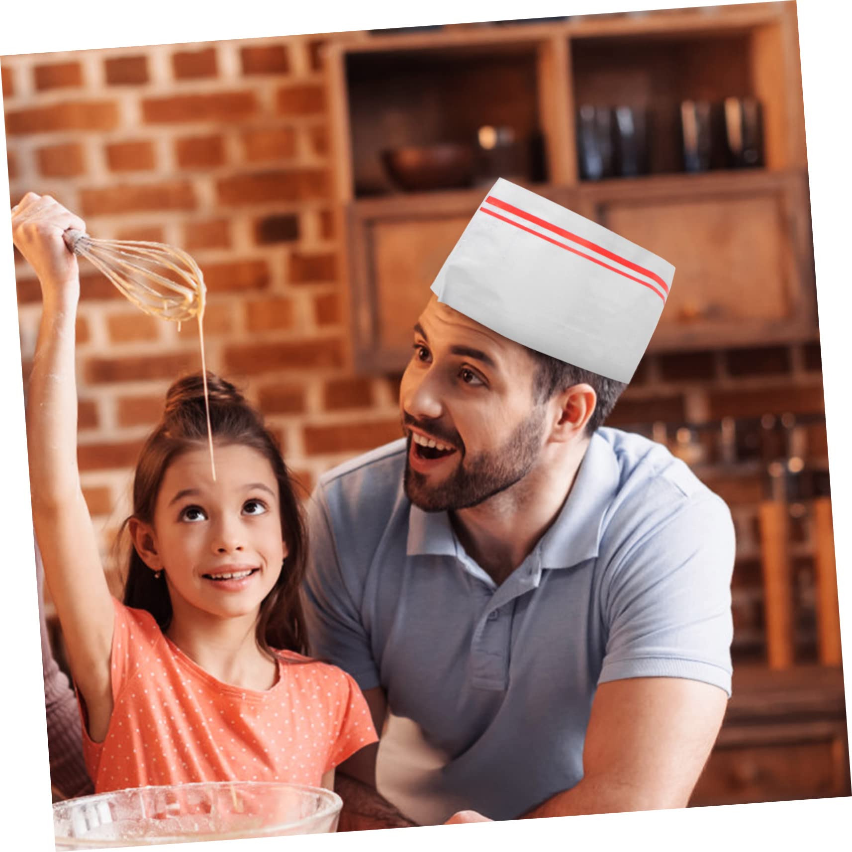 Beaupretty Gorro de Cocina Desechable de Papel 80 Unidades para Restaurante | Color Blanco, Diseño Unisex, Paquete de 80 Piezas, Uso en Pubs y Hoteles