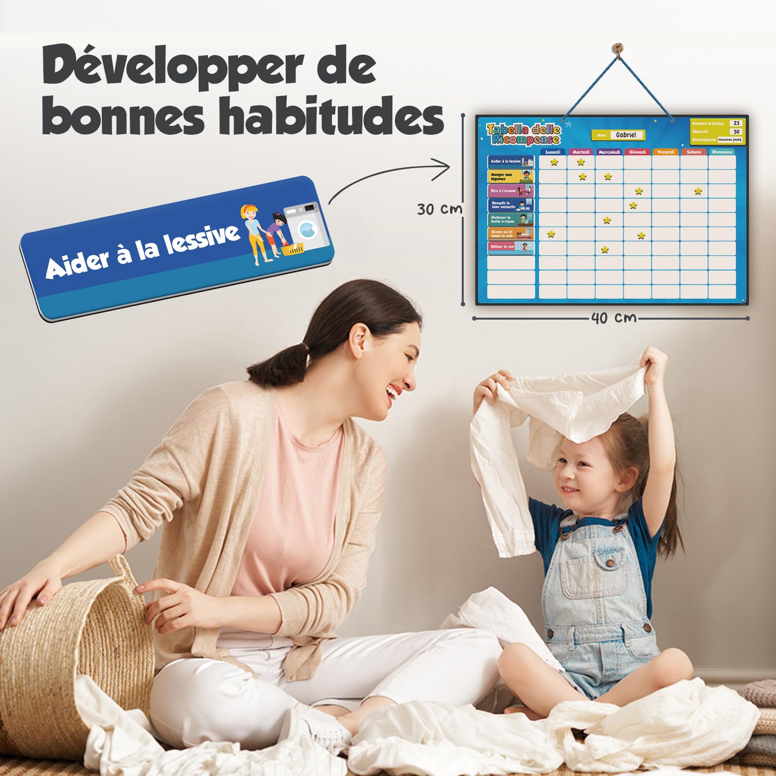 Kidivers Tableau de récompense Enfant avec Humeur & Date – Tableau magnétique comportement & tâches Quotidiennes | Planning Enfant, Routine & Bon Point | autonomie (Jungle Kidivers Tableau de récompense Enfant avec Humeur & Date – Tableau magnétique comportement & tâches Quotidiennes | Planning Enfant, Routine & Bon Point | autonomie (Jungle
