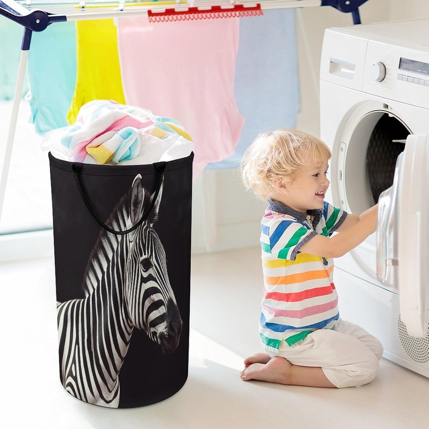 Dirty Clothes Basket Extra Large 110l Open Top Laundry Hamper With Portable Carry Handles, Foldable Waterproof Clothes Basket Spacious Laundry Bag For Bedroom Bathroom Laundry Room Dorm