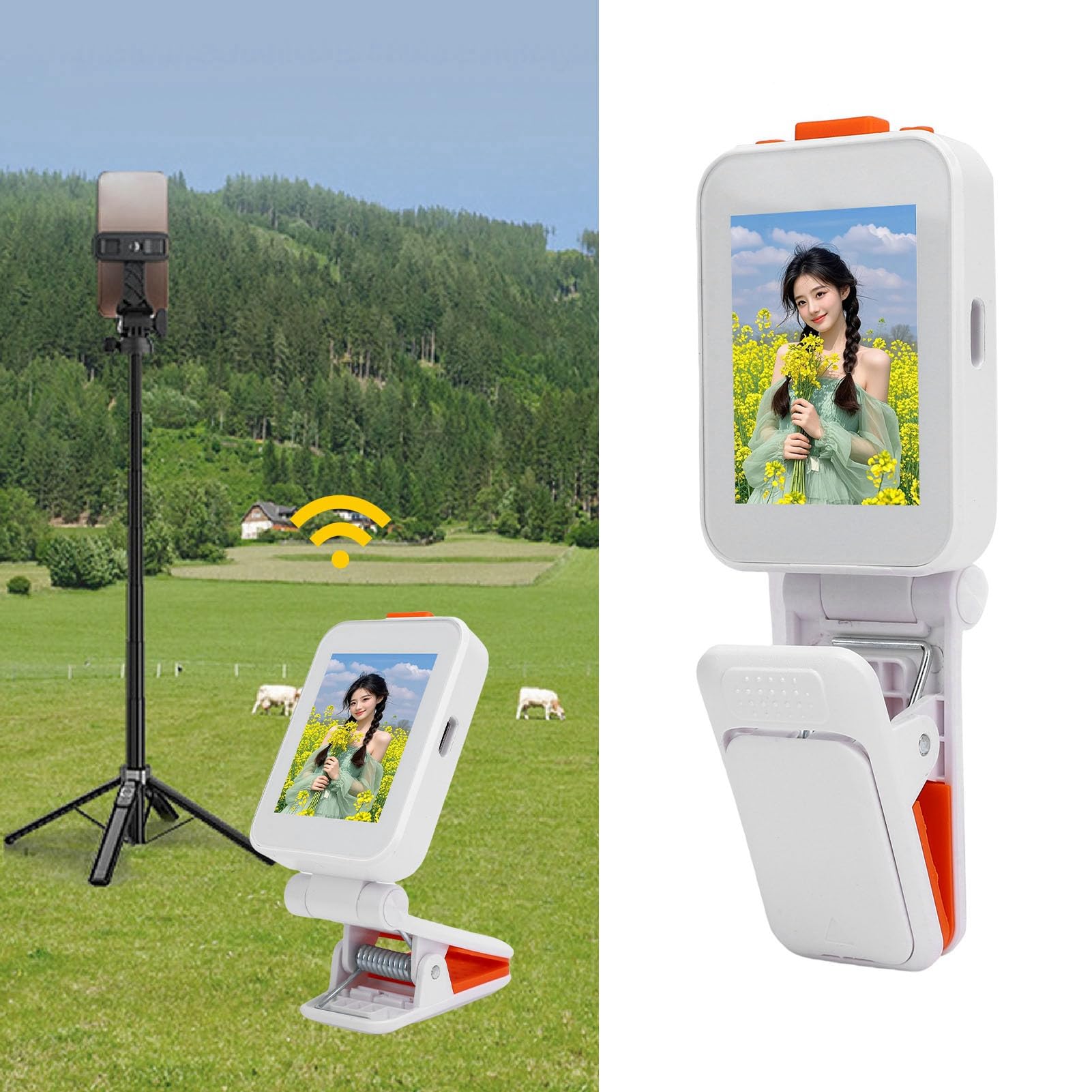 Handkamera Selfie-Bildschirm, Echtzeit-Ansicht für Flexible Fotografie,