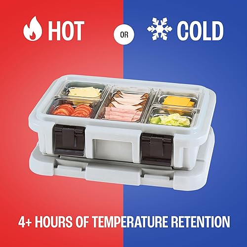 Miniatura 18 de Cambro Transportador aislado de bandeja de alimentos – Caja caliente de 6 pulgadas de profundidad y calentador de alimentos para catering