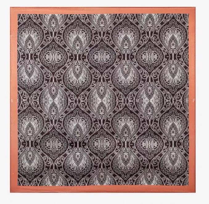 Image of ANDANTINO 100% Mulberry Silk Scarf -21 inch Square Neckerchief with Gift Packed